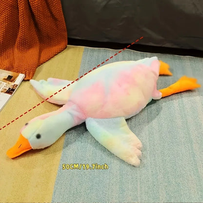 50cm Soft Colorful Duck Plush Toy. for Cats Dogs Relax Pet Companion Anxiety-Relieving Dog Buddy Energy Release Gift for Pets