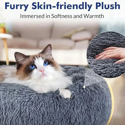 40-90cm Round Pet Bed for Cozy Sleeping
