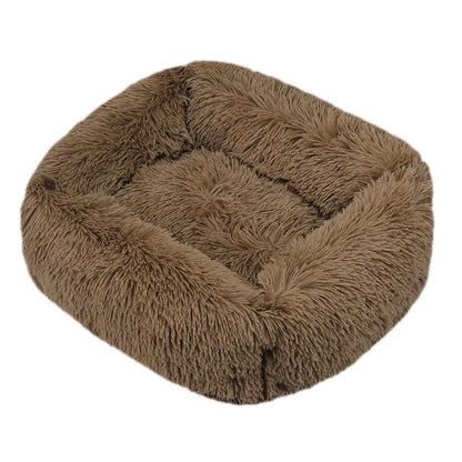 Luxury Dog Bed,  Square, Plush & Calming