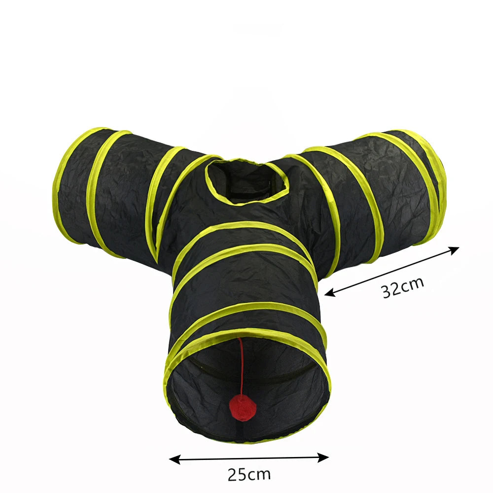 Cat Y-Tunnel Pet Tube Collapsible Play Toy