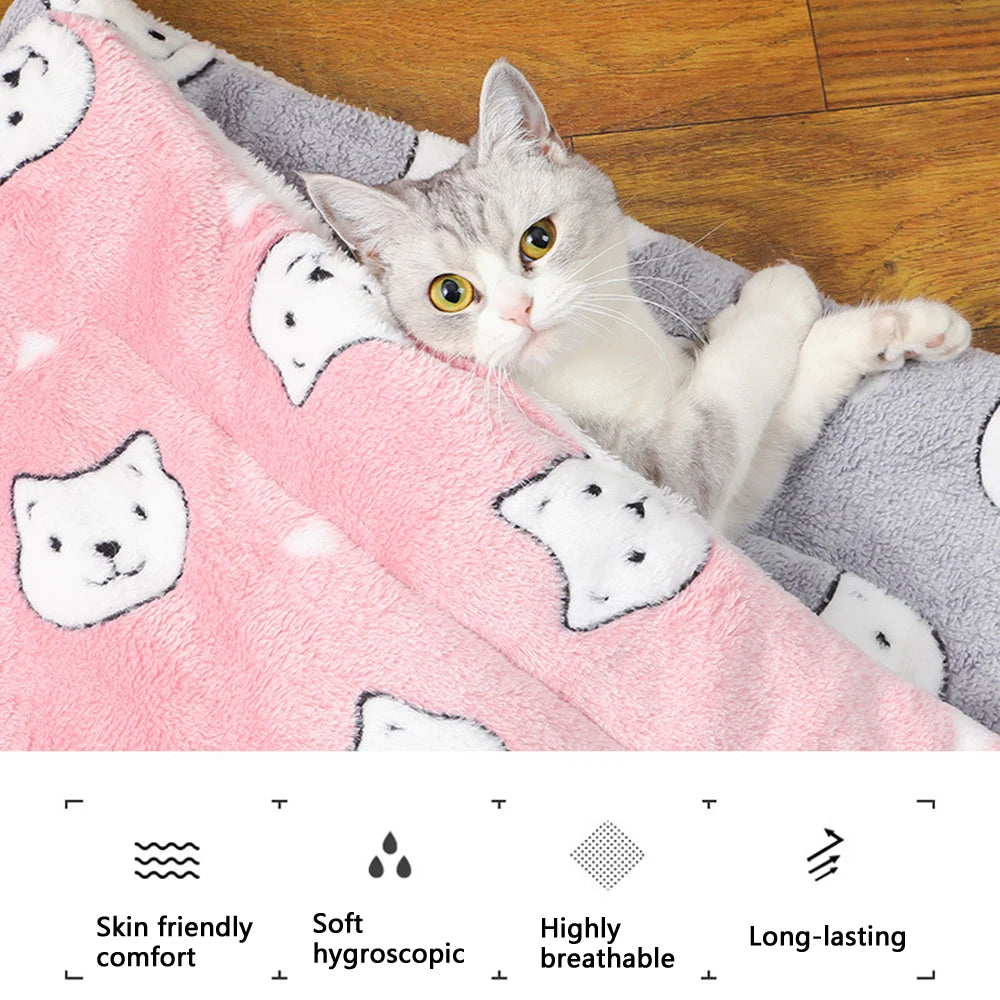 Thickened, Comfortable, Warm, Pet Sleeping Cushion-Mat.