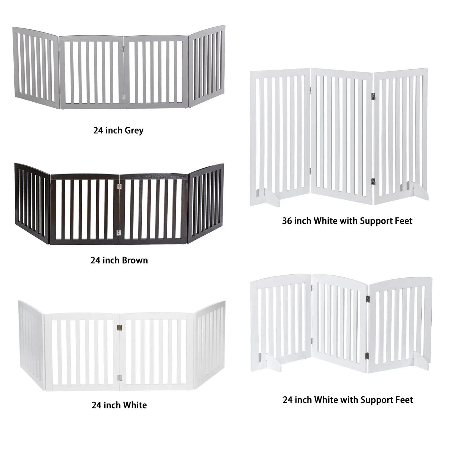 Dog Gate Safety Barrier Folding Pet Fence