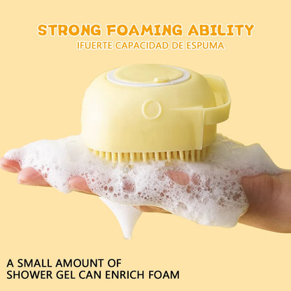 Pet Bath-Brush Silicone Shampoo Scrubber