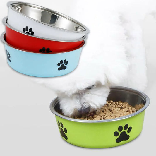 Stainless Steel Bowl with Non-Slip Rubber Base