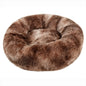 Round, Cozy Pet Bed For Warm Sleeping