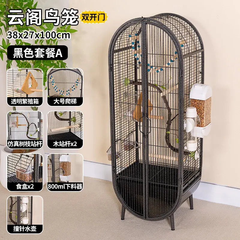 Indoor Parrot/Bird Cage With Large Door.
