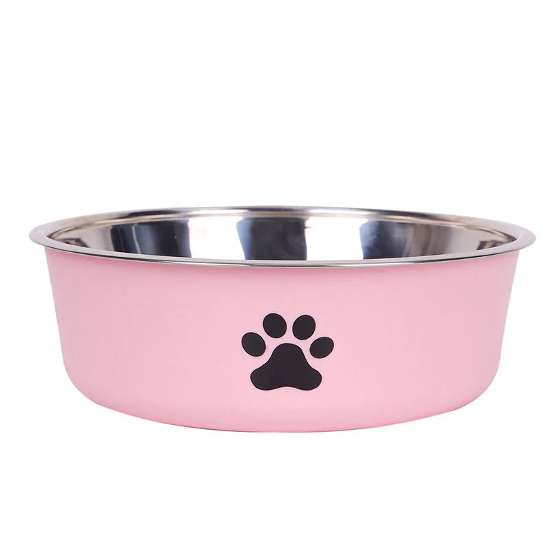 Stainless Steel Bowl with Non-Slip Rubber Base
