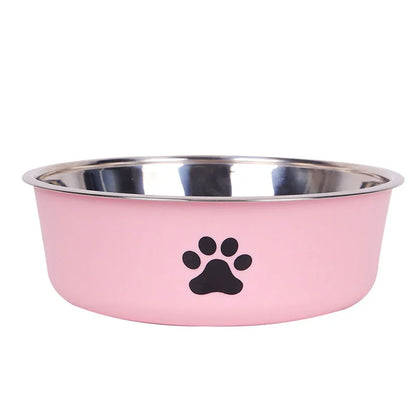 Stainless Steel Bowl with Non-Slip Rubber Base