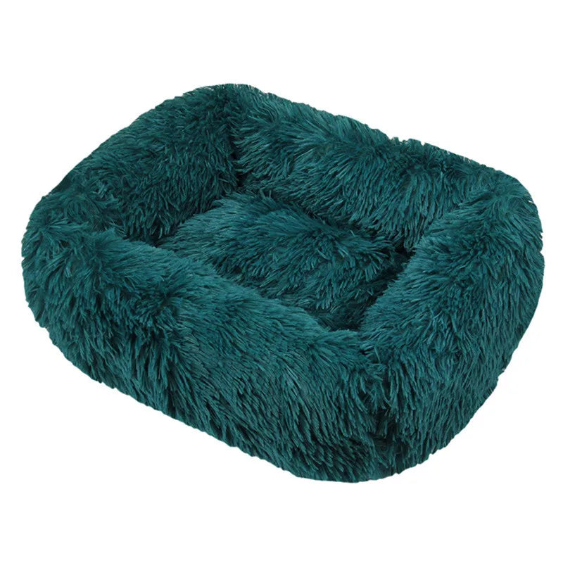 Luxury Dog Bed,  Square, Plush & Calming