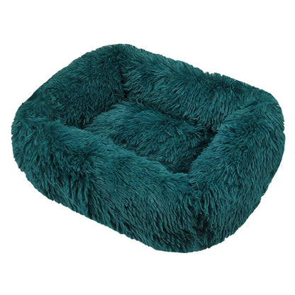 Luxury Dog Bed,  Square, Plush & Calming