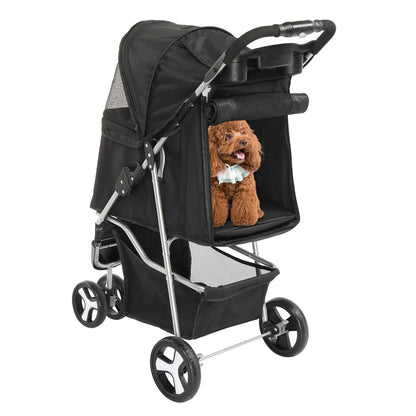 3-Wheeled Pet Stroller, For Dogs, Cats