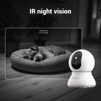 Indoor Home Monitoring-Security Camera 2K, Home Security Camera for Dog/Elder, Security Camera with One-Touch Call Update A31S-2pc