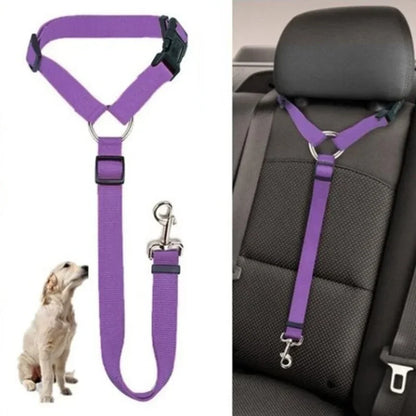 Pet Safety Car Seat-Belt, Nylon, Adjustable