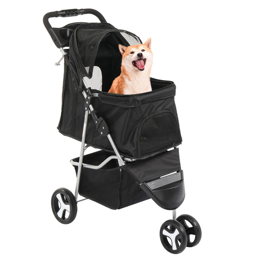 3-Wheeled Pet Stroller, For Dogs, Cats