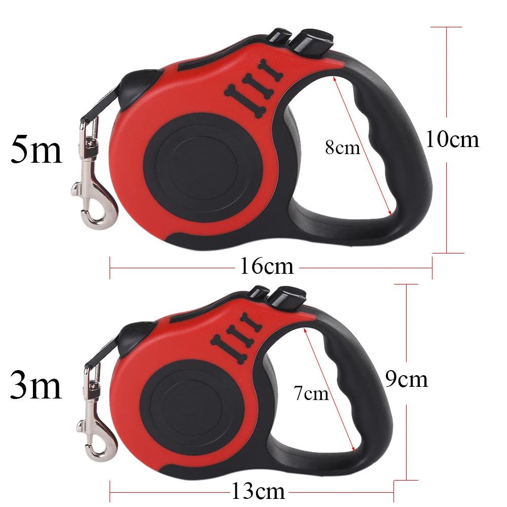 3m & 5m Retractable Leash for Small Dogs & Cats.