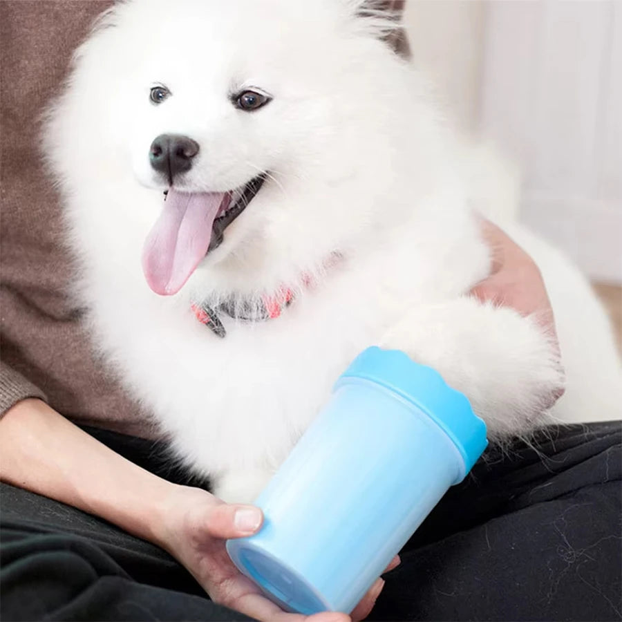 Paw & Foot Washing Cup With Silicone Brush