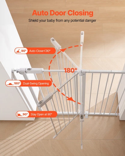 Security Gate 28/30/36 Inches High, With Easy Step-Through