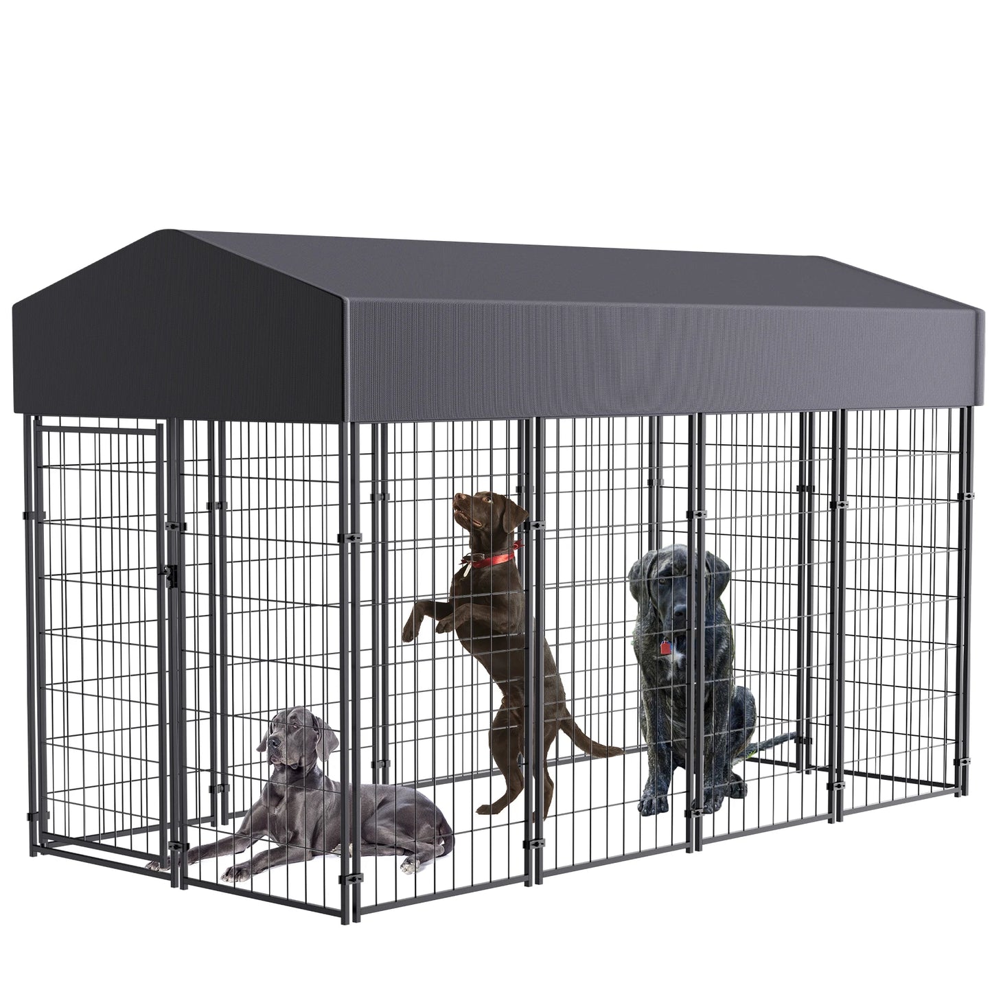 Large, Small & Extra Small Outdoor, Welded Wire Pet Playpen with UV Protection 
