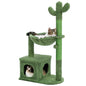 Cactus, Cat Tree with Condo, Hammock & Dangling Ball.