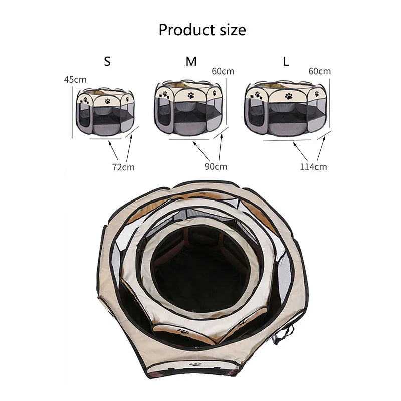 Foldable Cat & Small Dog Kennel