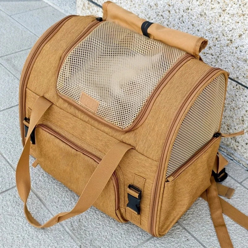 Expandable, Cat & Small Dog, Carrier Backpack With Breathable Mesh