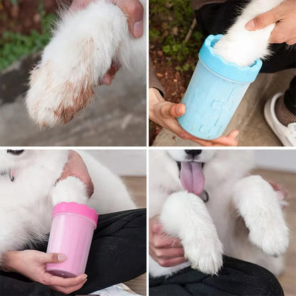 Paw & Foot Washing Cup With Silicone Brush