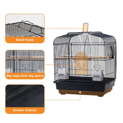 Bird Cage Travel Carrier For Small Parrots