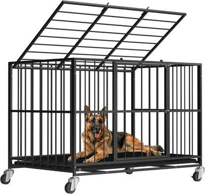 48 Inch Heavy Duty, Steel, Dog Crate,