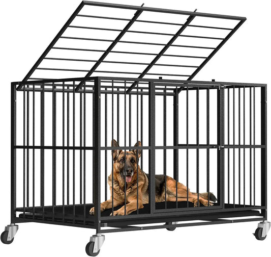 48 Inch Heavy Duty, Steel, Dog Crate,