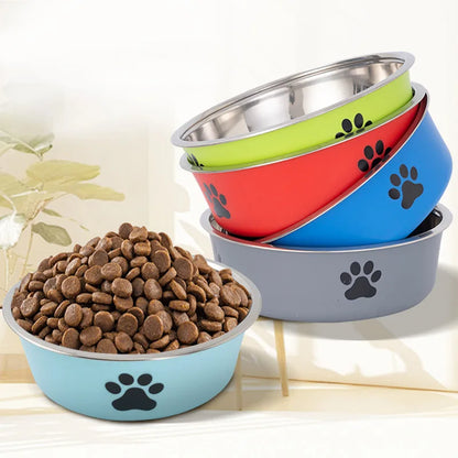 Stainless Steel Bowl with Non-Slip Rubber Base