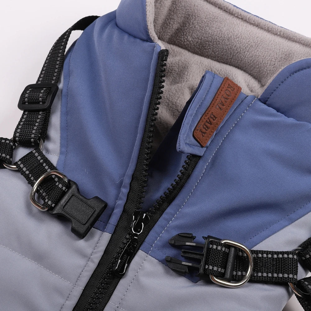 Winter Pet/Dog Jacket With Harness