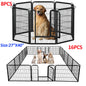 Outdoor/Indoor Foldable Metal Pet Playpen With Door