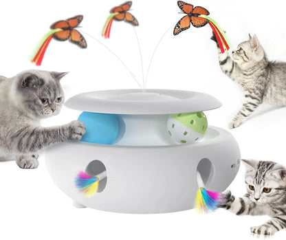 3-in-1 Interactive Cat Toys For Indoor Cats,