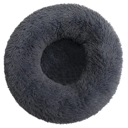 Round, Cozy Pet Bed For Warm Sleeping