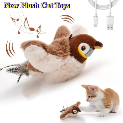 Cat Interactive Chirping Bird Toy (With Catnip)