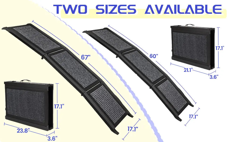 Folding, Portable, Dog-Ramp for SUV, Car, Or Truck.