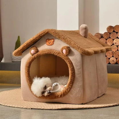 Foldable Cat, Puppy, & Small Dog, House & Bed
