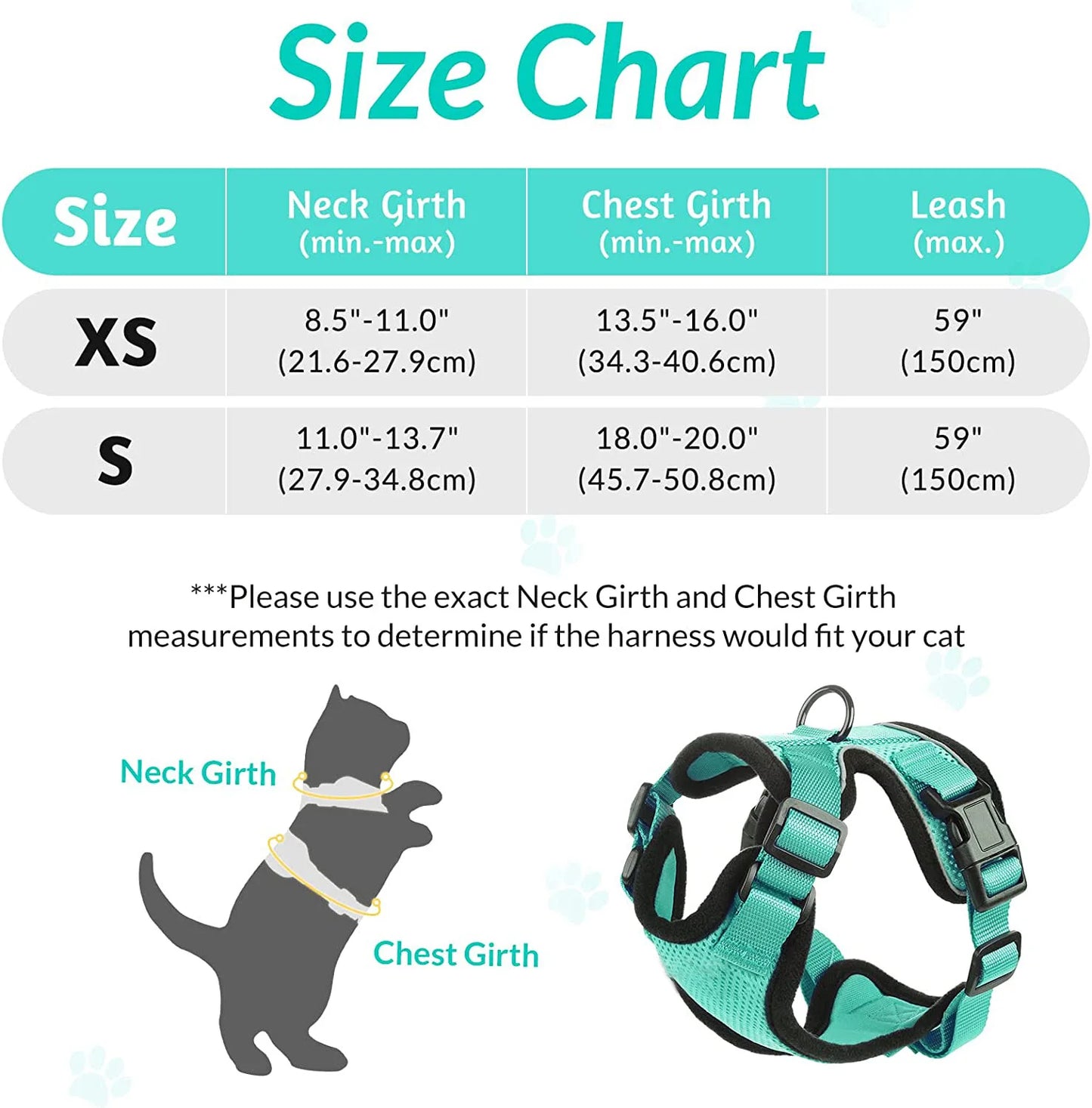 Cat Harness and Leash for Walking and Easy Control