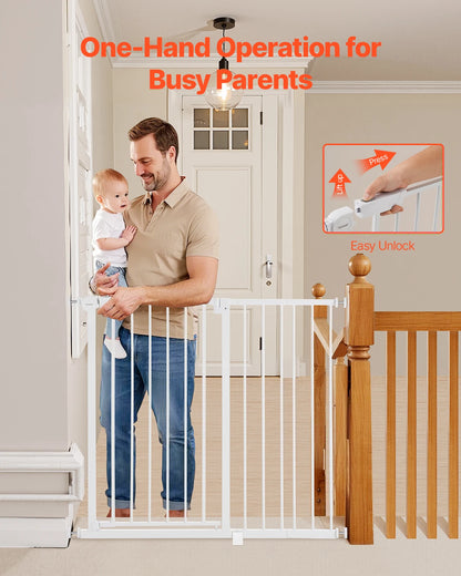 Security Gate 28/30/36 Inches High, With Easy Step-Through