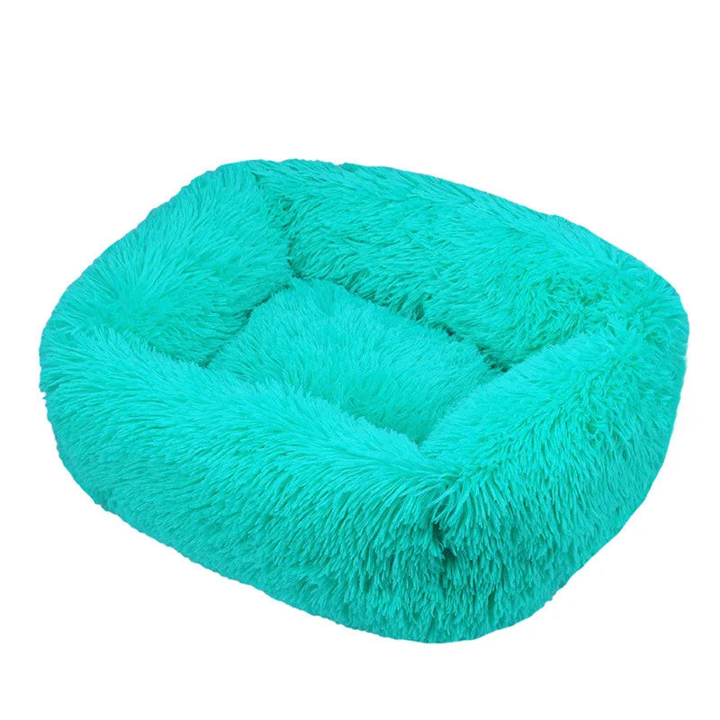 Luxury Dog Bed,  Square, Plush & Calming