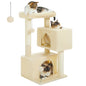 Three-Level Cat Tree Tower with Scratching Posts.