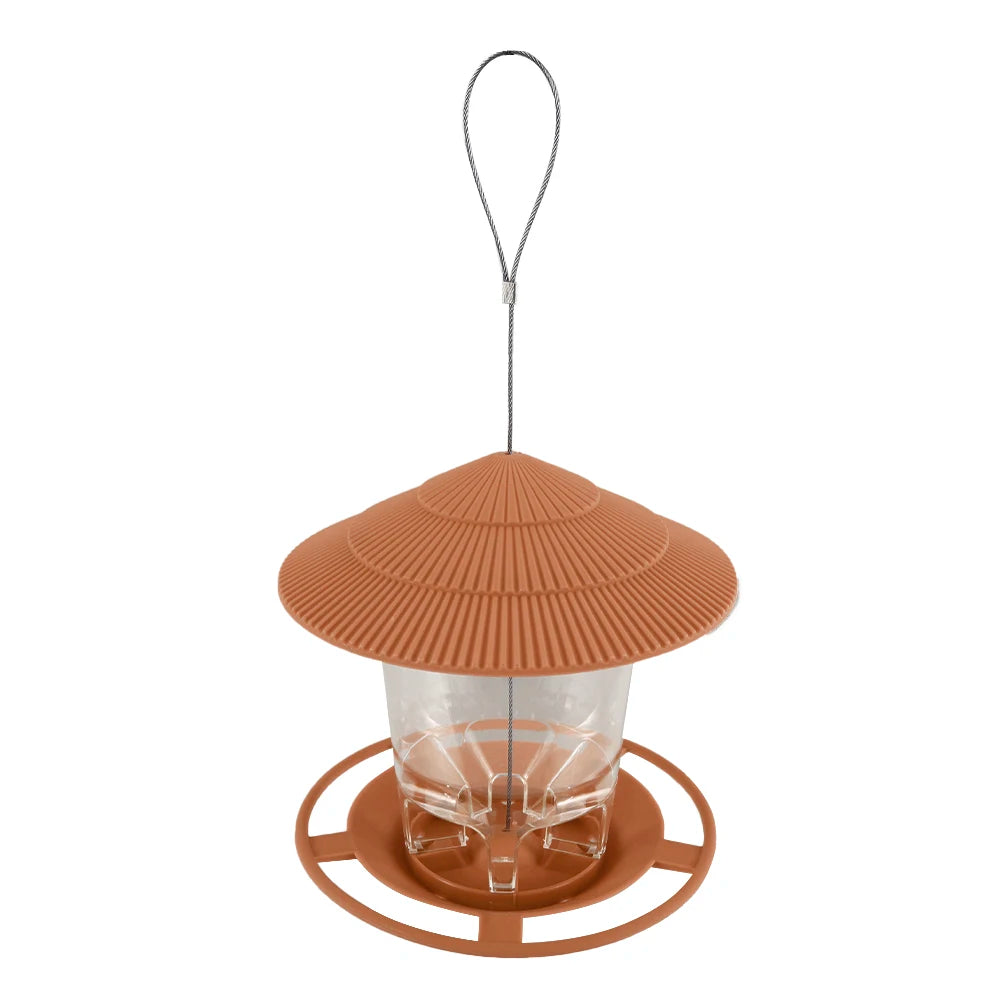 Outdoor, Bird Feeder holds over 2.5 pounds of seeds.
