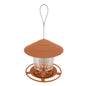 Outdoor, Bird Feeder holds over 2.5 pounds of seeds.