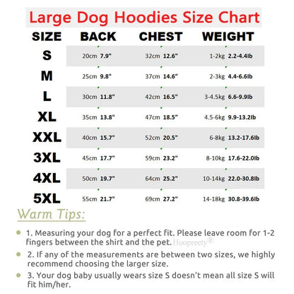 Fleece Lined, Pullover Sweatshirt / Hoodies For Dogs