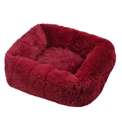 Luxury Dog Bed,  Square, Plush & Calming
