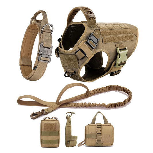 Large Dog Harness. Optional Collar & Leash