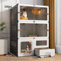 Luxury Indoor Cat Cage Household with Litter Box.